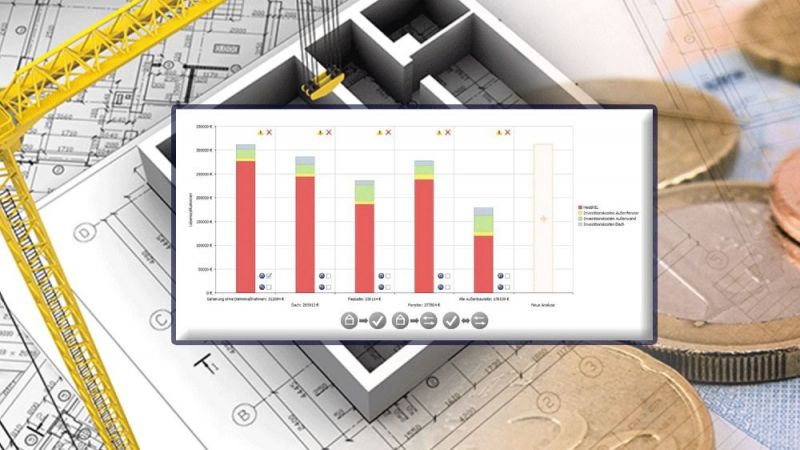 In dem Forschungsprojekt wurden Software-Module entwickelt, mit denen eine energetische Inspektion, die Lebenszykluskostenanalyse und die Optimierung verschiedener Komponenten oder ganzer Gebäude durchgeführt werden können.