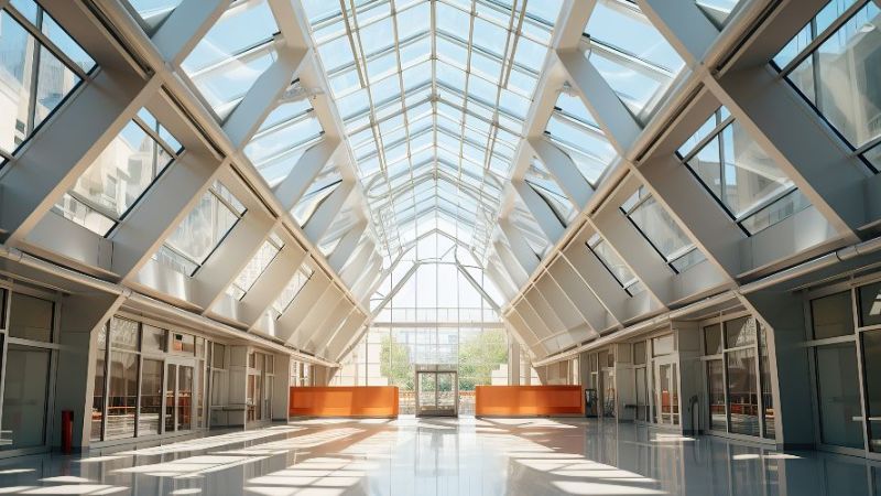 Atrium in einem Businessgebäude (Symbolbild)