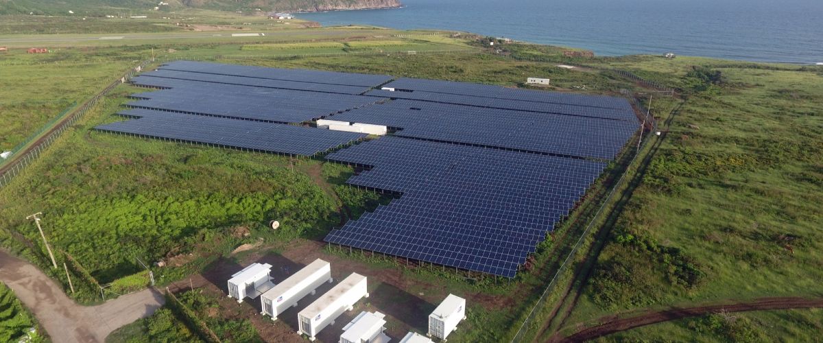 PV diesel hybrid system supplies the 4,000 inhabitants on the Caribbean island of St. Eustatius.