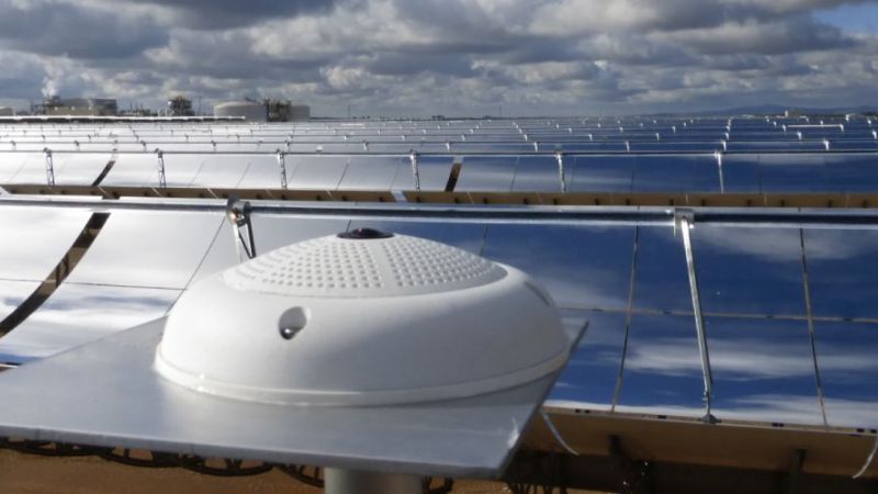 Cloud camera in the parabolic trough plant La Africana.