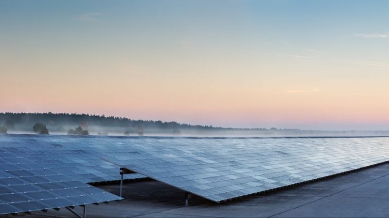 Solar power plant.