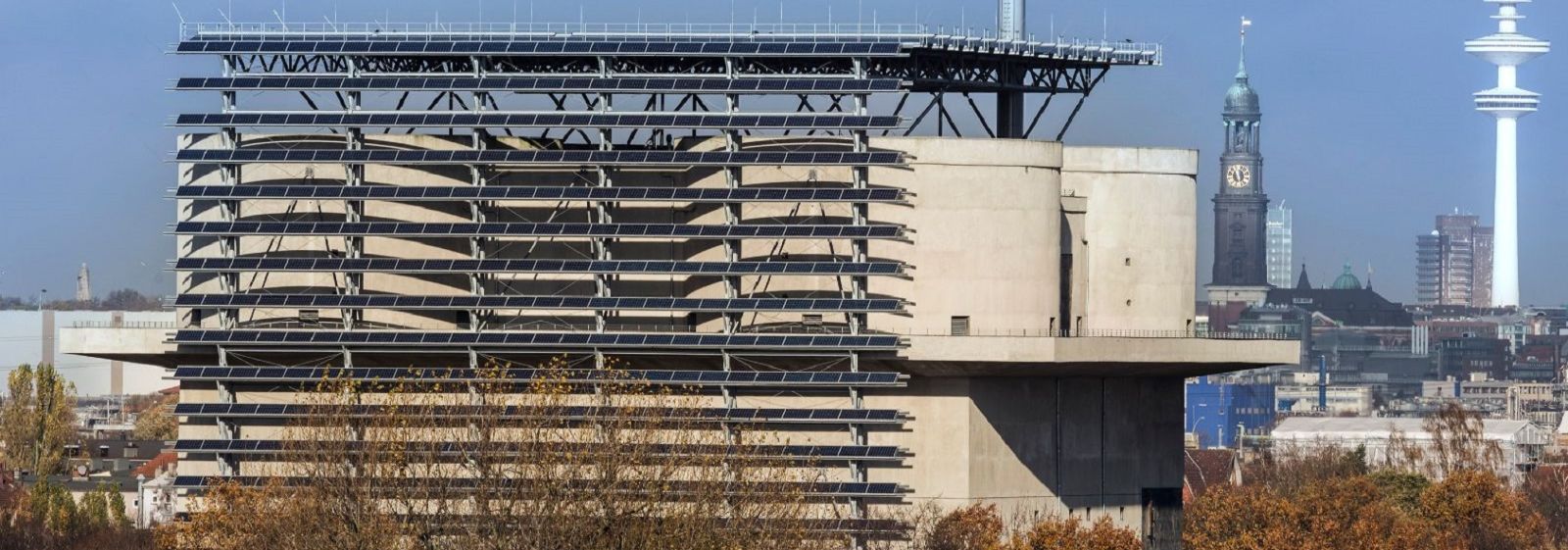 This former bunker serves as an energy storage facility.