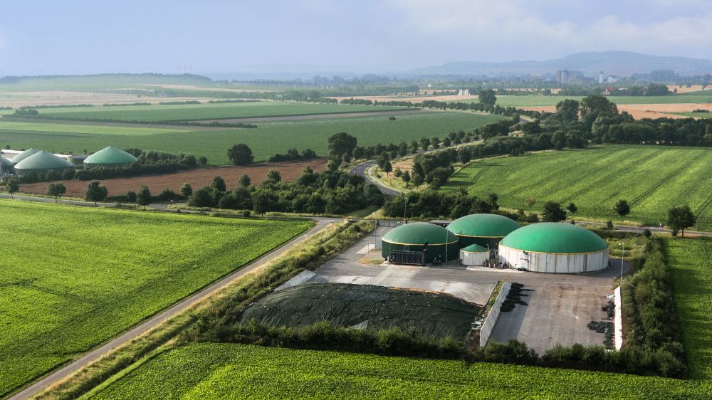 Symbolfoto: moderne landwirtschaftliche Biogasanlagen