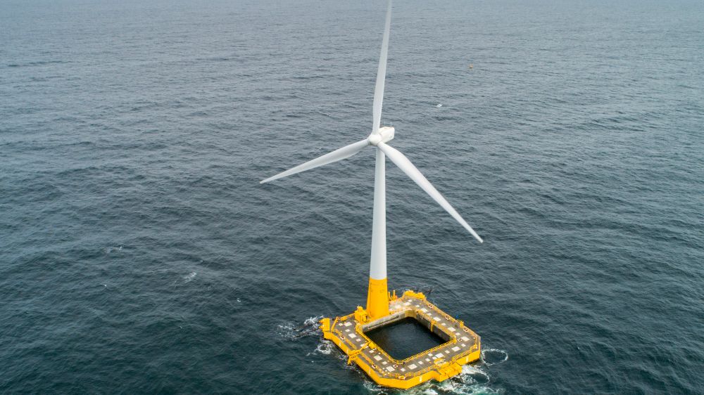 BW Ideol's prototype FLOATGEN in the Atlantic Ocean