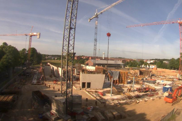 Construction site of the new Central Building on 4 September 2013