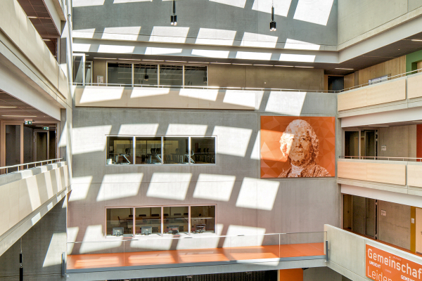 North atrium entrance area from above