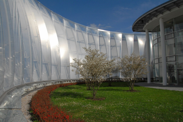 Fassade aus ETFE-Folie am Geronteczentrum Bad Tölz