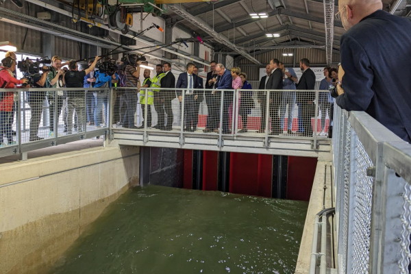 Eröffnung des Großen Wellenströmungskanals (GWK+) in Hannover