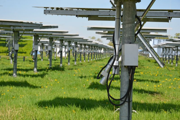 Heliostat array at the DLR research site